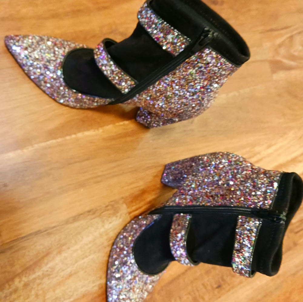 Silver glitter booties - Picture 3 of 4
